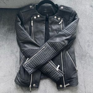 BCBG Moto style leather jacket